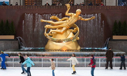 Patinação no gelo no Rockefeller Center