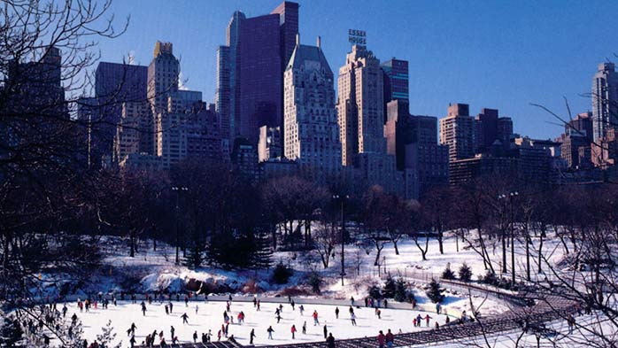 Patinação no gelo no Wollman Rink (Central Park)