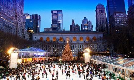 Patinação no gelo no Bryant Park